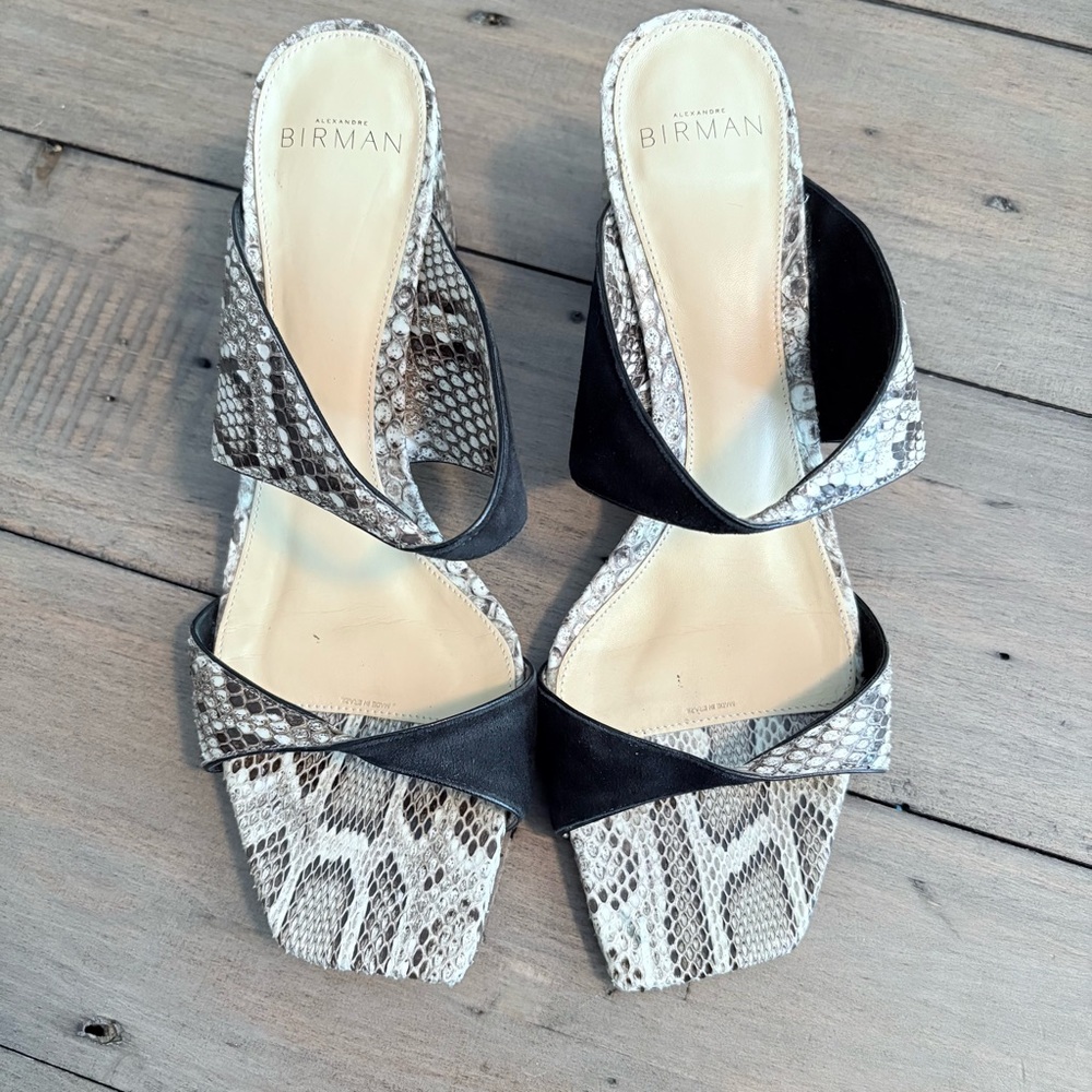 Alexandre Birman Sandals with Snakeskin Print